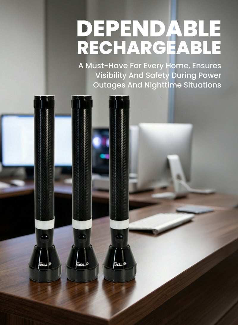 Team Rechargeable LED Flashlight – Super Bright CREE LED Torch, 1500m Long Range, Water & Shock Resistant, Corrosion‑Proof Body, NI‑CD Battery, Heavy‑Duty Outdoor Emergency Searchlight - Image 4